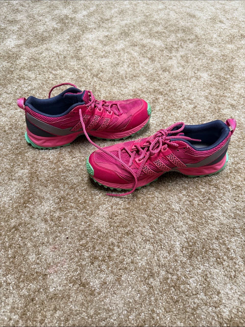 adidas Pink Athletic Sneakers with Mint Green Accents - Picture 3 of 3